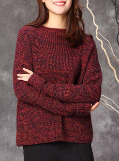 Casual Loose O-neck Pullover Sweater