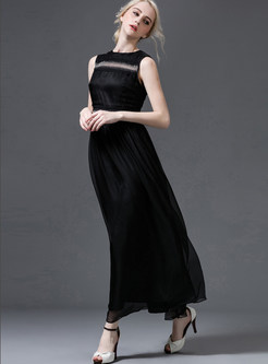 Sexy Hollow Out Slim Maxi Dress