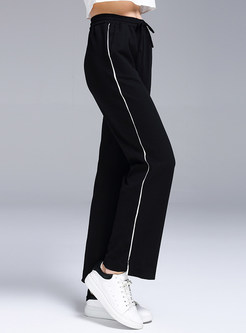 Casual Loose Pure Color Sport Pants 