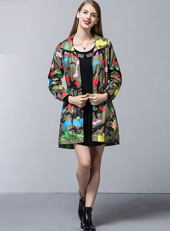 Casual Slim Water-proof Camouflage Trench Coat