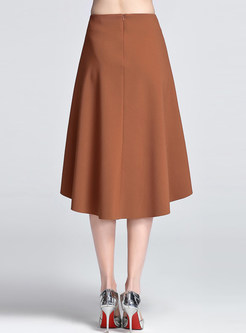 Fashion Asymmetrical High Waist Skirt