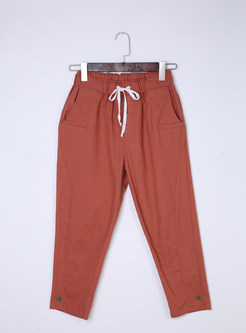 Vintage Ankle-Length Loose Colorful Harem Pants