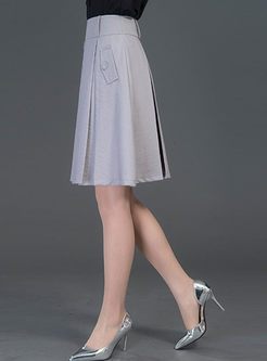 Casual Slim A-line Skirt