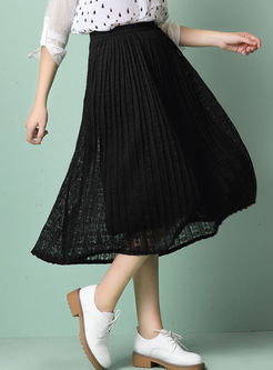Stylish Lace Hollow Out Skirt