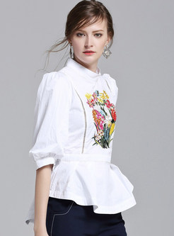 Fashion Embroidery Loose T-Shirt