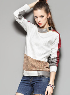 Fashion Hit Color Stitching Sweater