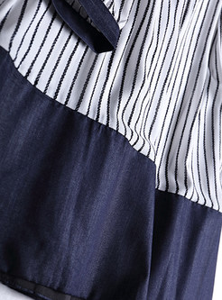 Fasahion Stripe Loose Shift Dress
