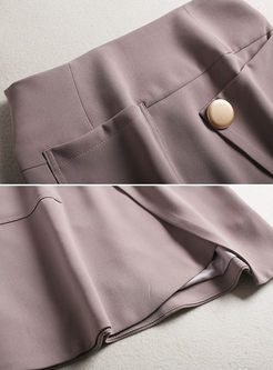 Stylish Asymmetric Patchwork Mini Skirt