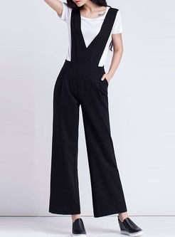 Oversize High Waist Ankle-length Overalls