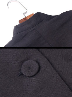 Elegant 3/4 Sleeve Nipped Waist Blazer