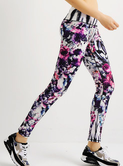 Tight Rose Tiger Print Fitness Yoga Pants
