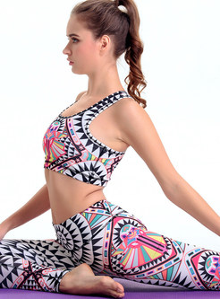 High-end Digotal Print Yoga Fitness Sports Bra