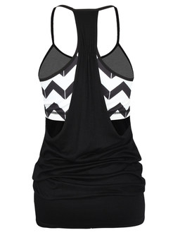 Fake Two Piece Dry Fit Sport Top