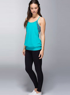Fake Two Piece Dry Fit Sport Top