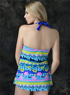 Bohemia Print Cover-up Swimsuit