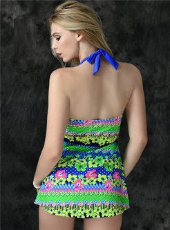 Bohemia Print Cover-up Swimsuit