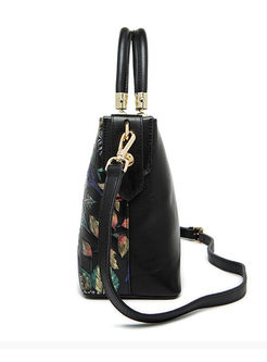 Chic Stereoscopic Flower Top Handle Bag
