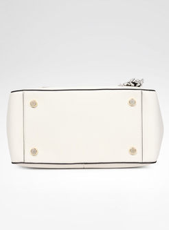 Elegant Stereoscopic Rose Leather-tassel Top Handle Bag