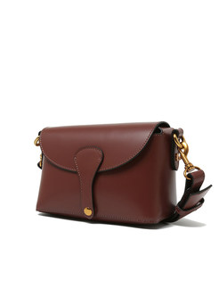 Brief Pure Color Magnetic Crossbody Bag