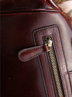 Vintage Wing-shaped Push Lock Crossbody Bag