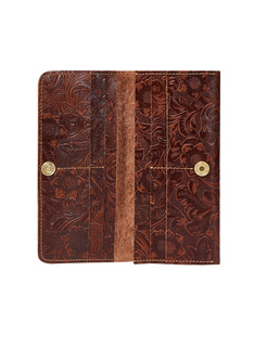 Chic Cowhide Leather Artificial Grain Wallet