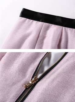 Sweet White Sleeveless Bowknot Camis & Pink Mermaid Skirt