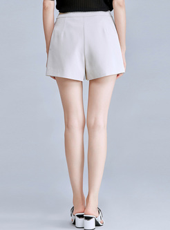 Brief Casual Straight Short Pants