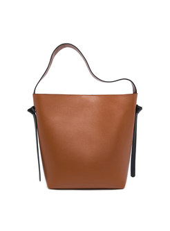Hit Color Stitching Bucket Magnetic Tote Bag