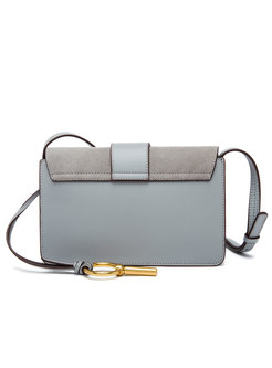 Vintage Frosted Clasp Lock Crossbody Bag
