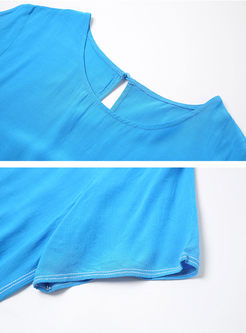 Brief Asymmetry Short Sleeve T-shirt