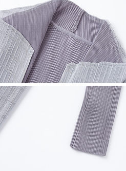 Stylish Asymmetry Slim Long Sleeve Coat