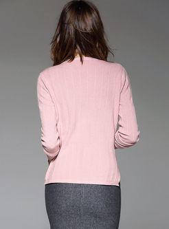 Causal V-neck Long Sleeve Sweater