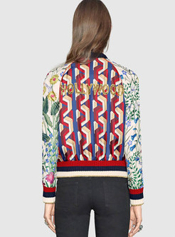 Fashionable Multicolor Embroidery Paillette-embellished Jacket 