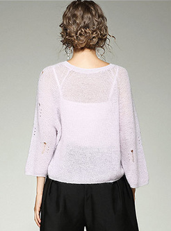 Loose Perspective Pullover Sweater