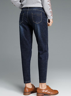 Casual Tapered Wash Harem Pants