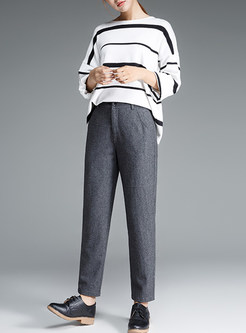 Fashion Tapered With Pockets Harem Pants