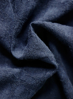Blue Casual Asymmetric Hem Split Maxi Dress