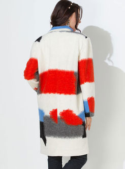 Chic Hit Color Straight Woolen Coat