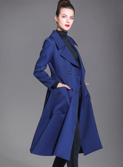Stylish Turn Down Collar Double-breasted Trench Coat