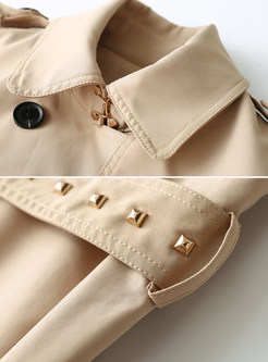 Chic Double-breasted Belted Trench Coat