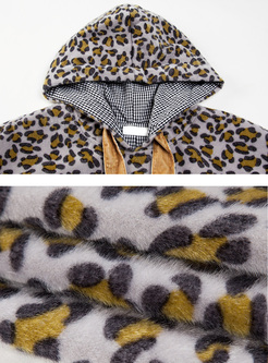 Casual Leopard Tied Sweatshirt