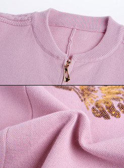 Pink Street Paillette-embellished Jacket 