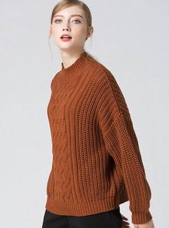 Brief Twist Long Sleeve Sweater