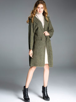 Chic Hooded Loose Thicken Knitted Coat
