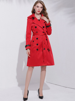 Chic Double-breasted Slim Trench Coat 