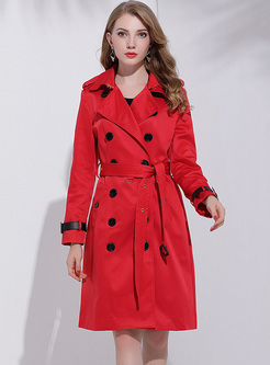Chic Double-breasted Slim Trench Coat 