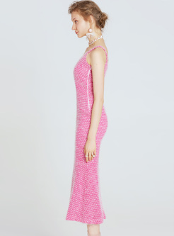 Elegant Slim Sleeve Mermaid Knitted Dress