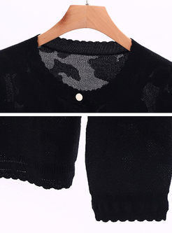 Stylish See Through Woolen Knitted Sweater