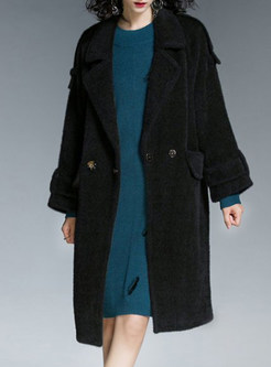 Brief Turn Down Two-button Cashmere Coat