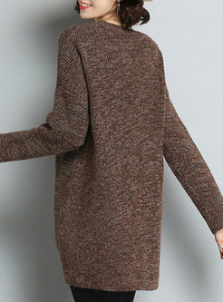 Fashion Loose Asymmetric Knitted Sweater